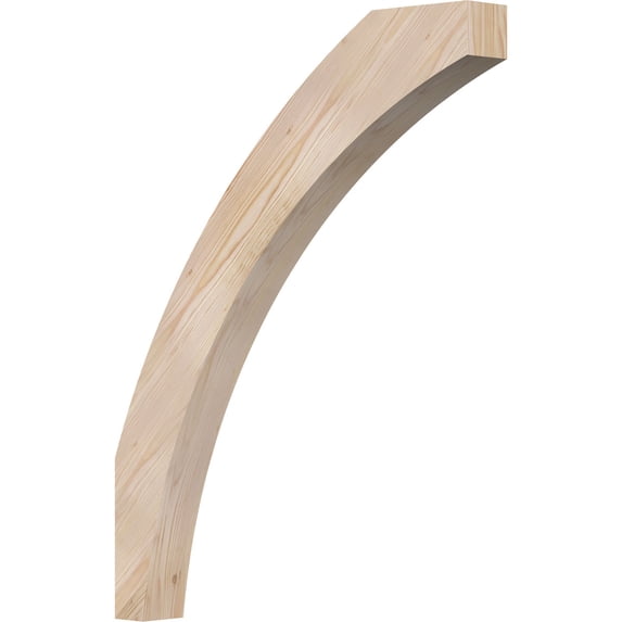 3 1/2"W x 28"D x 36"H Thorton Smooth Knee Brace, Douglas Fir