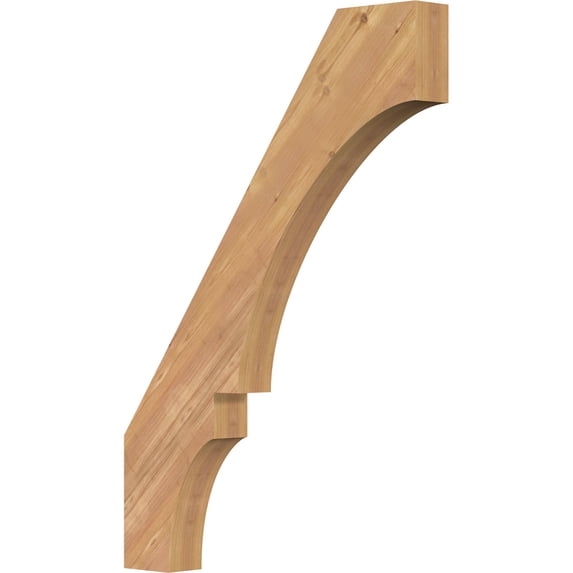 3 1/2"W x 28"D x 40"H Balboa Smooth Knee Brace, Western Red Cedar