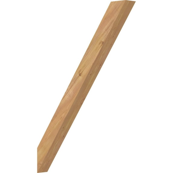 3 1/2"W x 28"D x 40"H Traditional Smooth Knee Brace, Western Red Cedar