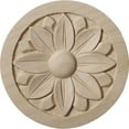 thumbnail image 1 of 3 1/2"W x 3 1/2"H x 1/2"P Bedford Round Rosette, Maple, 1 of 14