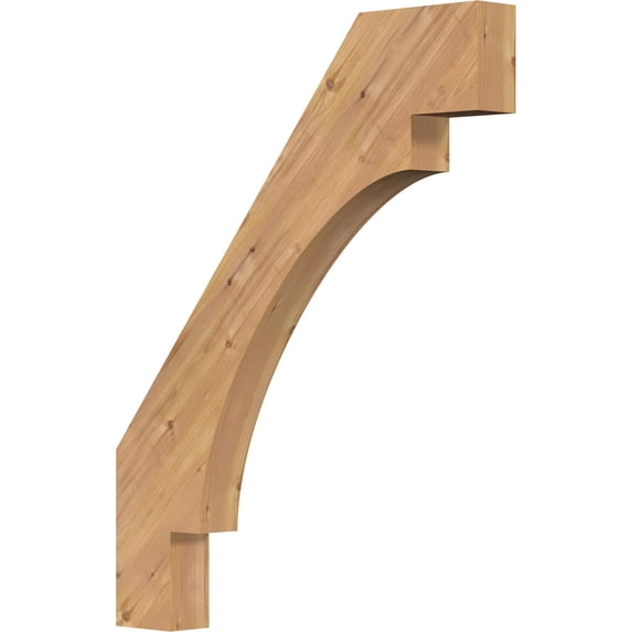 3 1/2"W x 30"D x 38"H Merced Smooth Knee Brace, Western Red Cedar