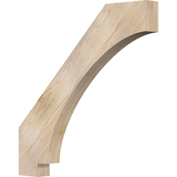 3 1/2"W x 34"D x 34"H Imperial Smooth Knee Brace, Douglas Fir