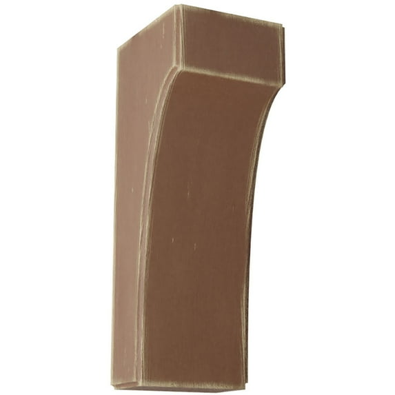 3 1/2"W x 4"D x 10"H Clarksville Wood Vintage Decor Bracket, Weathered Brown