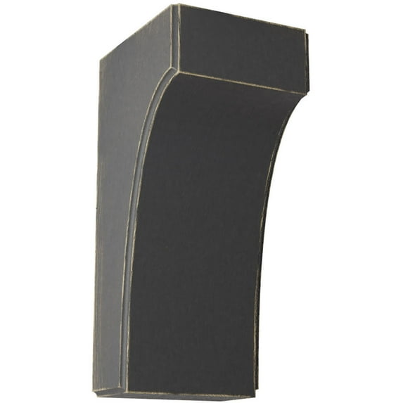 3 1/2"W x 4"D x 8"H Clarksville Wood Vintage Decor Bracket, Black