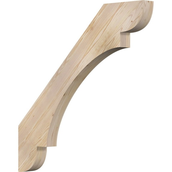 3 1/2"W x 40"D x 40"H Olympic Smooth Knee Brace, Douglas Fir