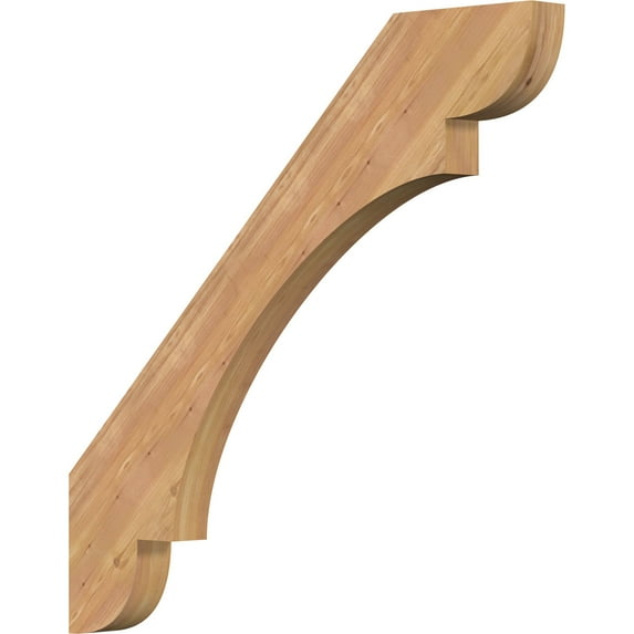 3 1/2"W x 44"D x 44"H Olympic Smooth Knee Brace, Western Red Cedar