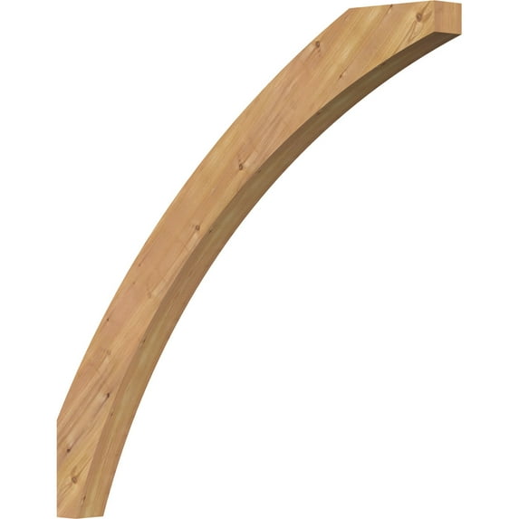 3 1/2"W x 44"D x 44"H Thorton Smooth Knee Brace, Western Red Cedar