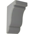 thumbnail image 1 of 3 1/2"W x 5"D x 7 1/2"H Bedford Wood Vintage Decor Bracket, Pebble Grey, 1 of 6