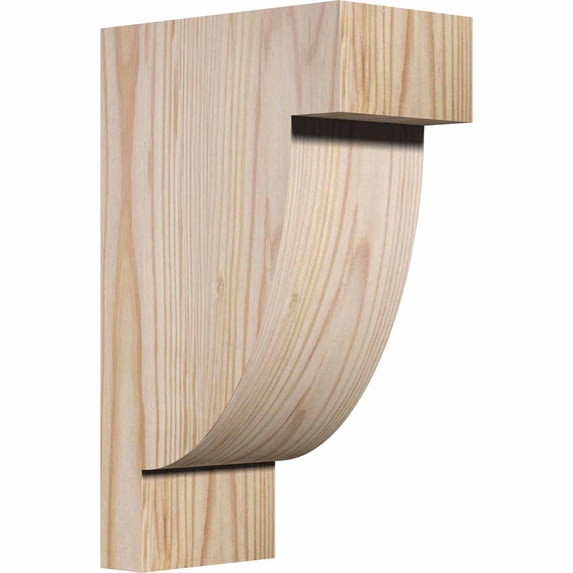 3 1/2"W x 6"D x 10"H Alpine Smooth Corbel, Douglas Fir