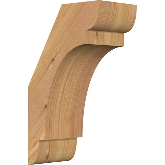 3 1/2"W x 6"D x 10"H Olympic Smooth Knee Brace, Western Red Cedar