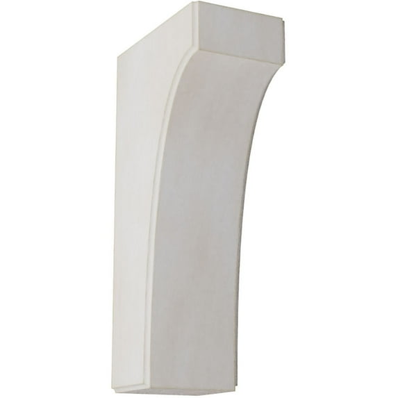 3 1/2"W x 6"D x 12"H Clarksville Wood Vintage Decor Bracket, Chalk Dust White