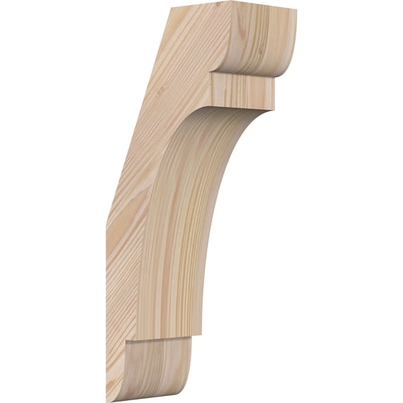 3 1/2"W x 6"D x 14"H Olympic Smooth Knee Brace, Douglas Fir