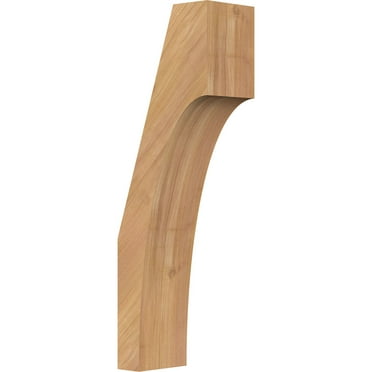 3 1/2"W x 6"D x 18"H Westlake Smooth Knee Brace, Western Red Cedar