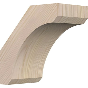 3 1/2"W x 6"D x 6"H Legacy Smooth Knee Brace, Douglas Fir