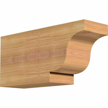 3 1/2"W x 6"H x 12"L Newport Smooth Rafter Tail, Western Red Cedar