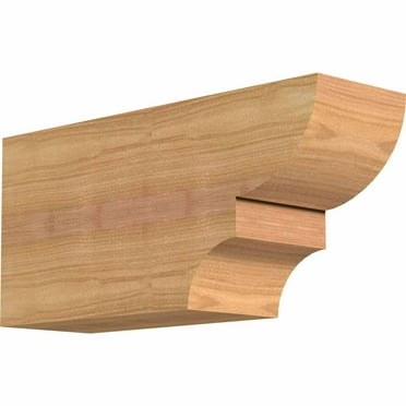 3 1/2"W x 6"H x 12"L Ridgewood Smooth Rafter Tail, Western Red Cedar