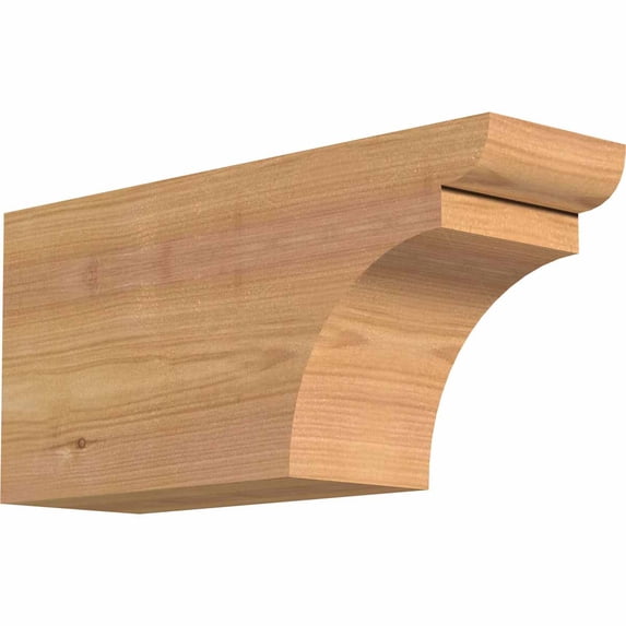 3 1/2"W x 6"H x 12"L Yorktown Smooth Rafter Tail, Western Red Cedar
