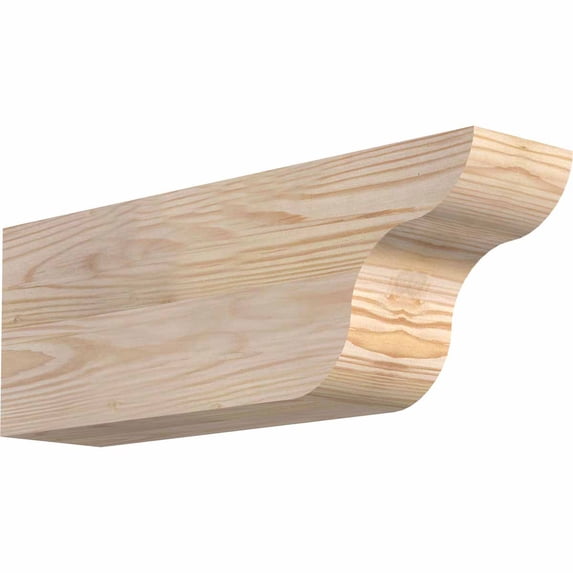 3 1/2"W x 6"H x 16"L Carmel Smooth Rafter Tail, Douglas Fir