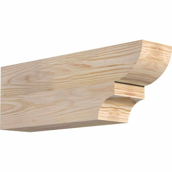 3 1/2"W x 6"H x 16"L Ridgewood Smooth Rafter Tail, Douglas Fir