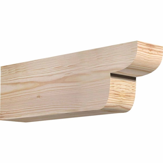 3 1/2"W x 6"H x 18"L Crestline Smooth Rafter Tail, Douglas Fir