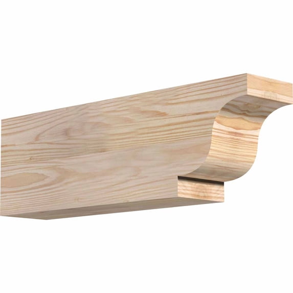 3 1/2"W x 6"H x 18"L Newport Smooth Rafter Tail, Douglas Fir