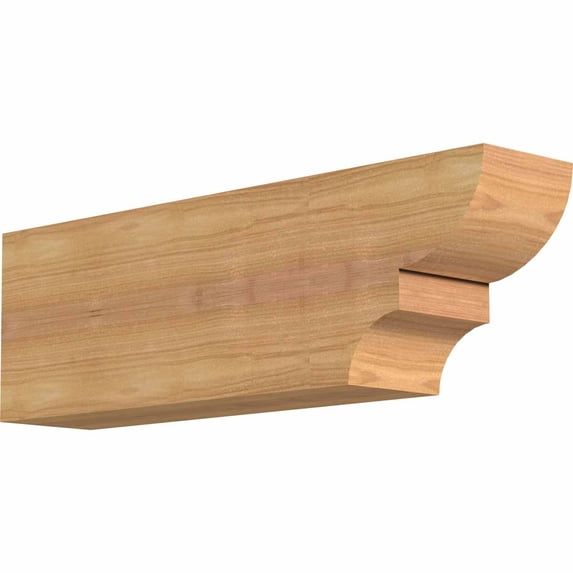 3 1/2"W x 6"H x 18"L Ridgewood Smooth Rafter Tail, Western Red Cedar