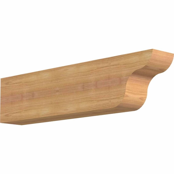 3 1/2"W x 6"H x 24"L Carmel Smooth Rafter Tail, Western Red Cedar