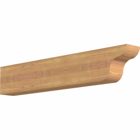 3 1/2"W x 6"H x 32"L Carmel Smooth Rafter Tail, Western Red Cedar