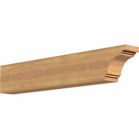 3 1/2"W x 6"H x 32"L Pescadero Smooth Rafter Tail, Western Red Cedar