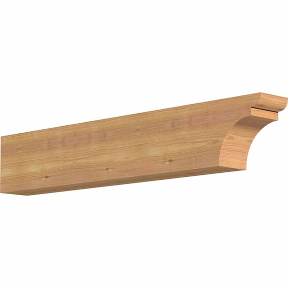 3 1/2"W x 6"H x 32"L Yorktown Smooth Rafter Tail, Western Red Cedar