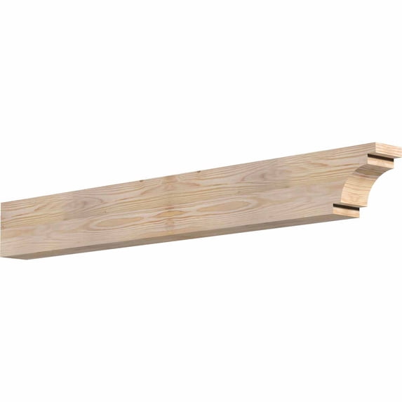 3 1/2"W x 6"H x 48"L Mediterranean Smooth Rafter Tail, Douglas Fir
