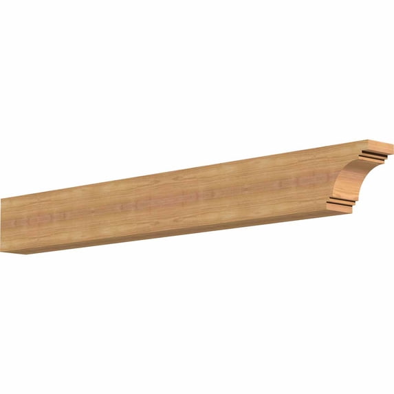 3 1/2"W x 6"H x 48"L Pescadero Smooth Rafter Tail, Western Red Cedar
