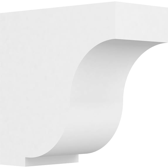 3 1/2"W x 7"D x 7"H Standard Van Buren Architectural Grade PVC Bracket