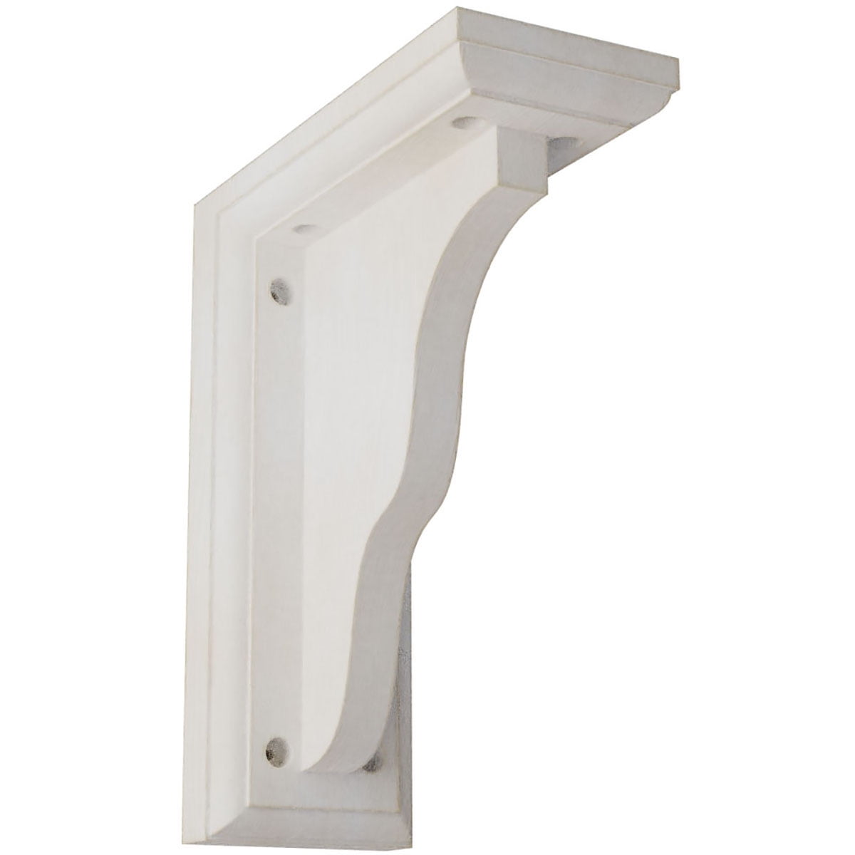Chalk Dust White Rubberwood Vintage Decor Corbel Bracket