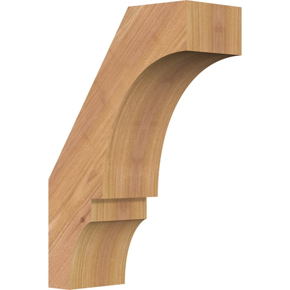 3 1/2"W x 8"D x 12"H Balboa Smooth Knee Brace, Western Red Cedar