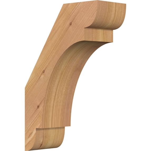 3 1/2"W x 8"D x 12"H Olympic Smooth Knee Brace, Western Red Cedar
