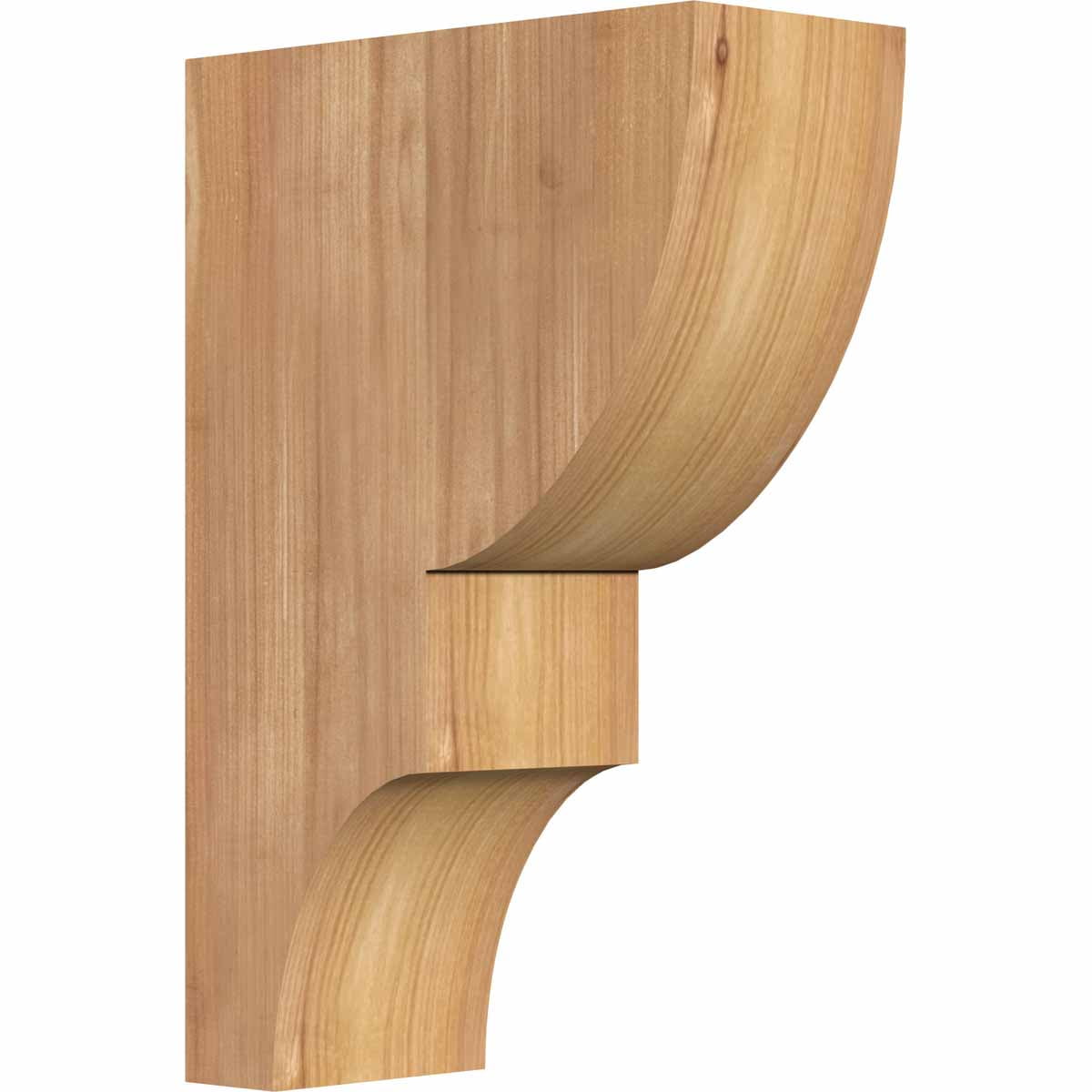 Western Red Cedar Ridgewood Smooth Corbel 3 1/2"W x 8"D x 12"H