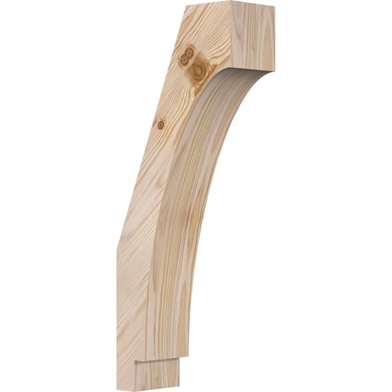 3 1/2"W x 8"D x 20"H Imperial Smooth Knee Brace, Douglas Fir