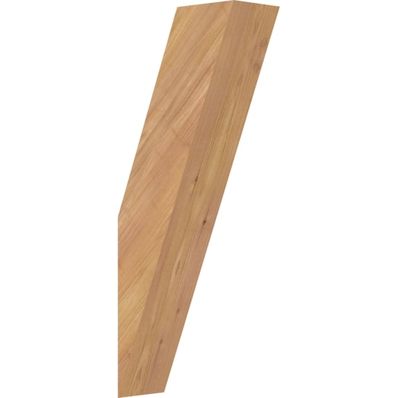 3 1/2"W x 8"D x 20"H Traditional Smooth Knee Brace, Western Red Cedar