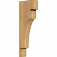 thumbnail image 1 of 3 1/2"W x 8"D x 24"H Mediterranean Smooth Corbel, Western Red Cedar, 1 of 9