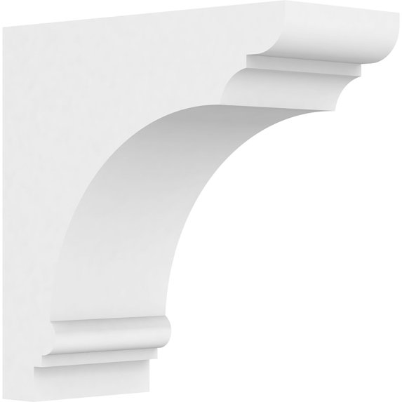 3 1/2"W x 8"D x 8"H Standard Hughes Architectural Grade PVC Bracket