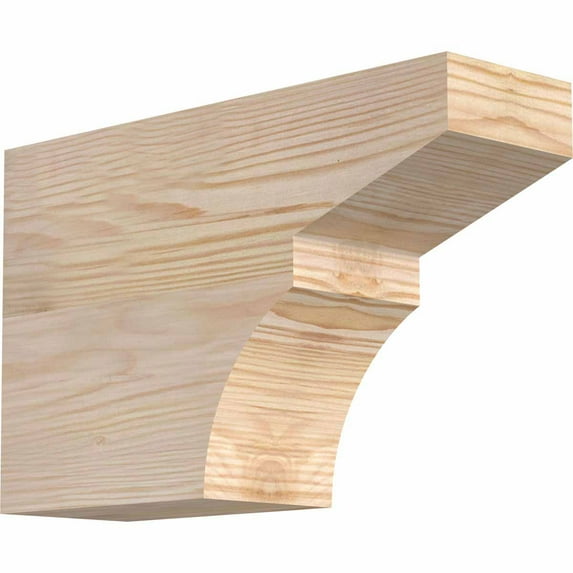 3 1/2"W x 8"H x 12"L Monterey Smooth Rafter Tail, Douglas Fir