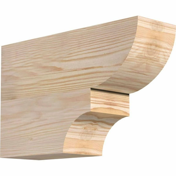 3 1/2"W x 8"H x 12"L Ridgewood Smooth Rafter Tail, Douglas Fir