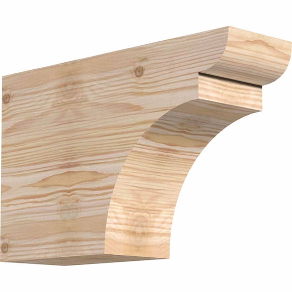 3 1/2"W x 8"H x 12"L Yorktown Smooth Rafter Tail, Douglas Fir