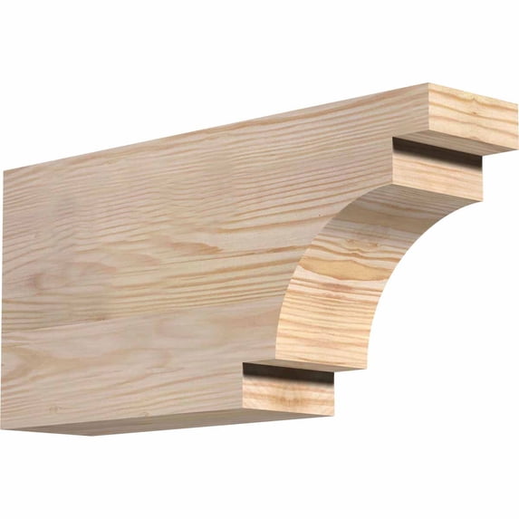 3 1/2"W x 8"H x 16"L Mediterranean Smooth Rafter Tail, Douglas Fir