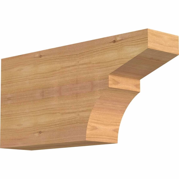 3 1/2"W x 8"H x 16"L Monterey Smooth Rafter Tail, Western Red Cedar