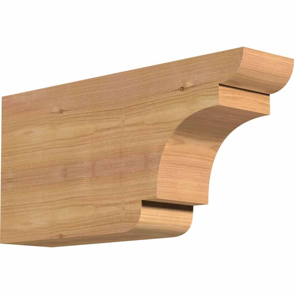 3 1/2"W x 8"H x 16"L New Brighton Smooth Rafter Tail, Western Red Cedar