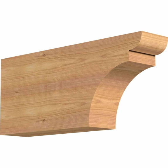 3 1/2"W x 8"H x 18"L Yorktown Smooth Rafter Tail, Western Red Cedar