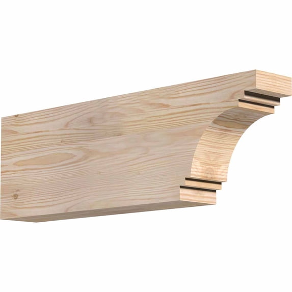 3 1/2"W x 8"H x 24"L Pescadero Smooth Rafter Tail, Douglas Fir