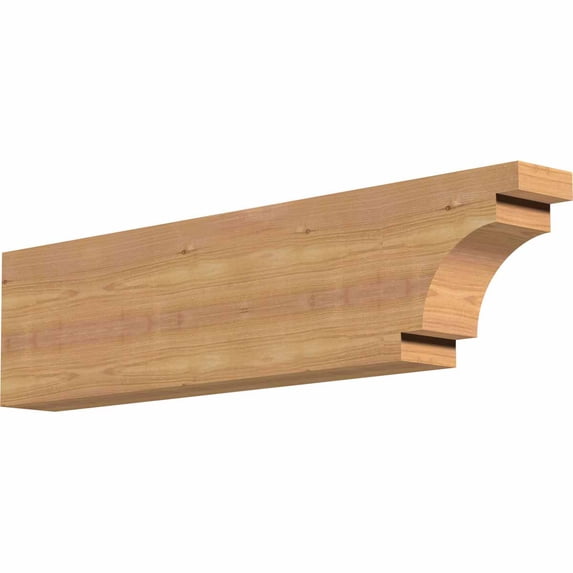 3 1/2"W x 8"H x 32"L Mediterranean Smooth Rafter Tail, Western Red Cedar